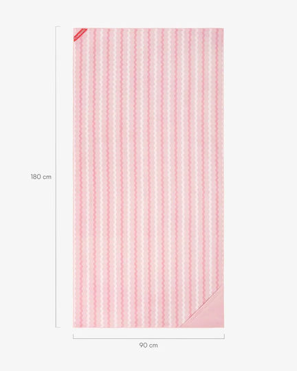 Flamingueo Mikrofasertuch Körper 400gr/m² Rosa 180x90cm