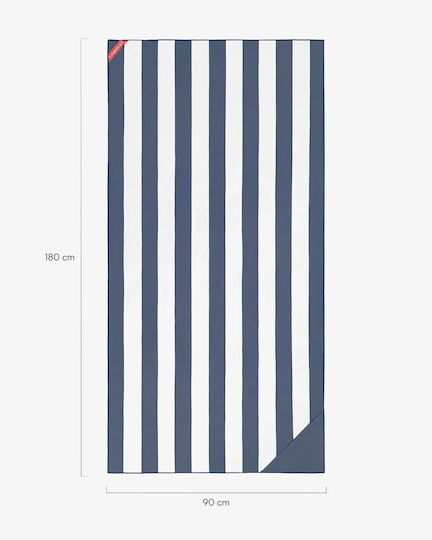 Flamingueo Πετσέτα Microfiber Σώματος 400gr/m² Μπλε 180x90εκ.