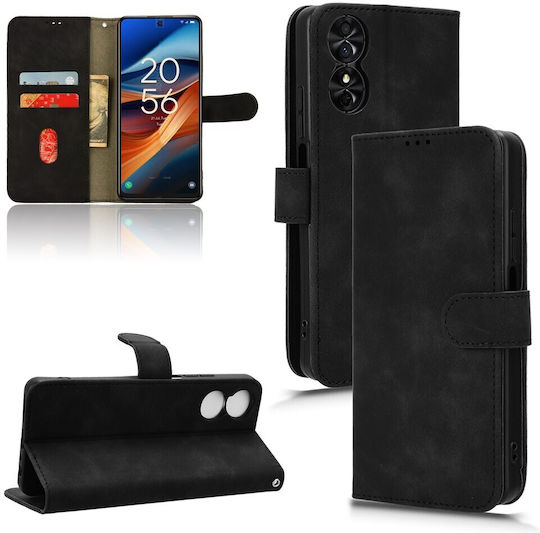 Tel1 Tcl 50 Se Skin Feel Магнитен Калъф Книга Черен