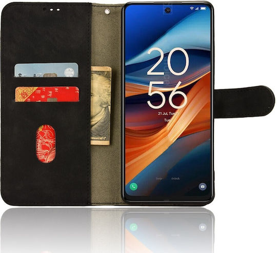 Tel1 Tcl 50 Se Skin Feel Магнитен Калъф Книга Черен