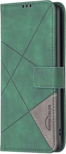 Tel1 Tcl 50 Se Magnetic Buckle Rhombus Θήκη Βιβλίο Green