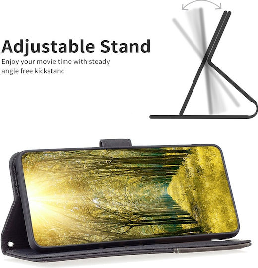 Tel1 Tcl 50 Se Magnetic Buckle Rhombus Husa Carte Neagră