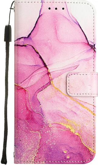 Tel1 Tcl 505 Marmor Muster Handyhülle Buch Rosa