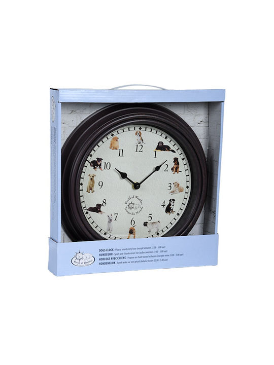 Esschert Design Ρολόι Τοίχου Διάφανο Ø12cm