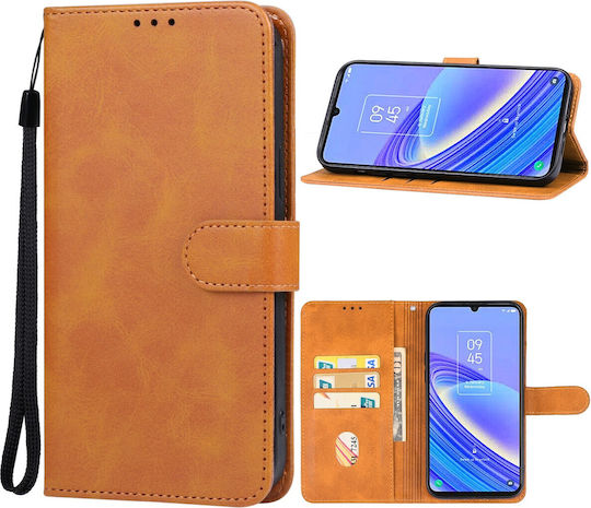 Tel1 Tcl 505 Калъф Портмоне Книга Кафяв