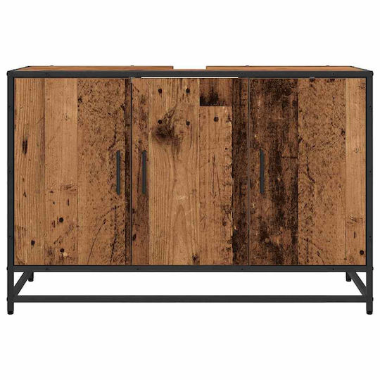 vidaXL Blat cu Lavoar L90xW33xH60cm Coffee