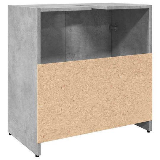 vidaXL Πάγκος χωρίς Νιπτήρα Μ60xΒ33xΥ60cm Γκρι