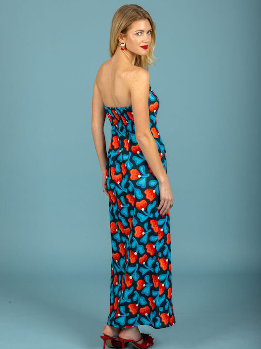 Summer Maxi Dress Blue 131-81918-Blue