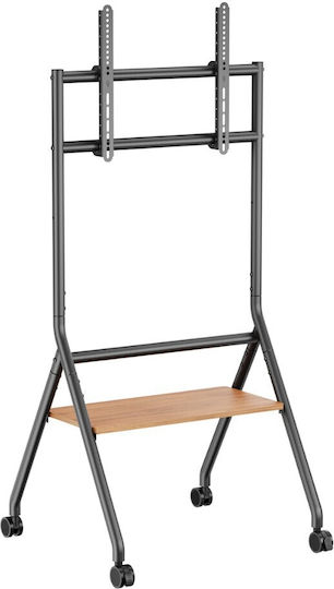 Brateck TTF13E-46FW TV Floor Mount up to 86" and 80kg Silver