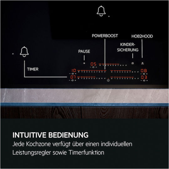 AEG Induktion Kochfeld Autonom mit Sperrmodus 81x52cm