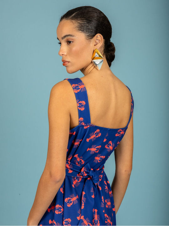 Summer Midi Dress Blue