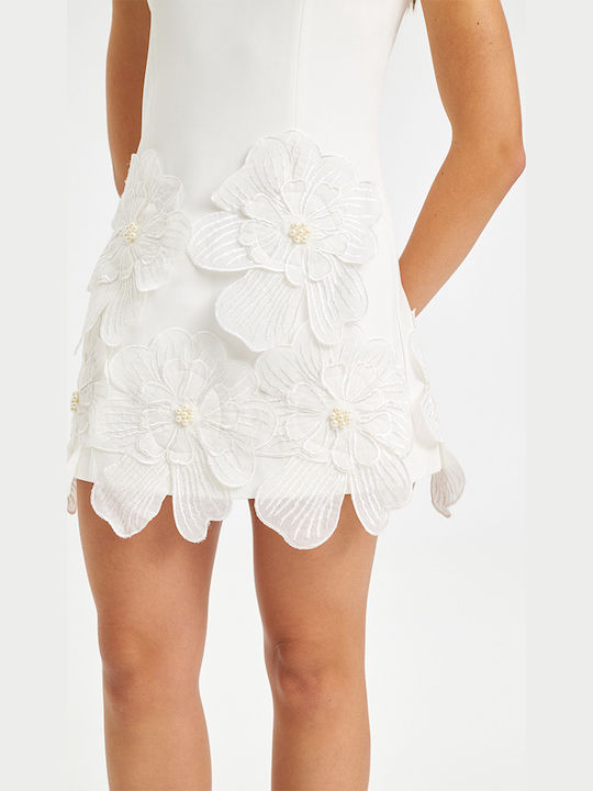 Summer Mini Evening Dress White