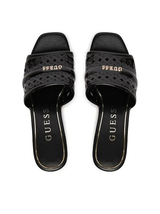 Sandals in Black Patent Leather