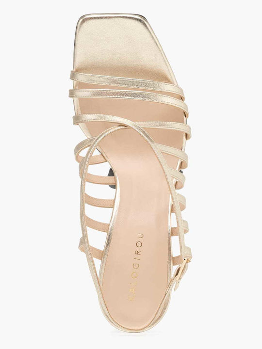 Gold Sandals Pinelopi
