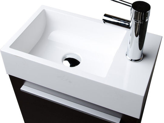 FT21.046.002P Countertop with Sink Glossy Lacquer L46xW26xH52cm White