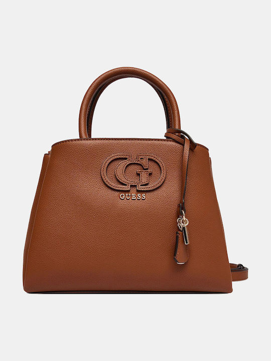 Guess Guess Satchel Damen Schultertasche Braun