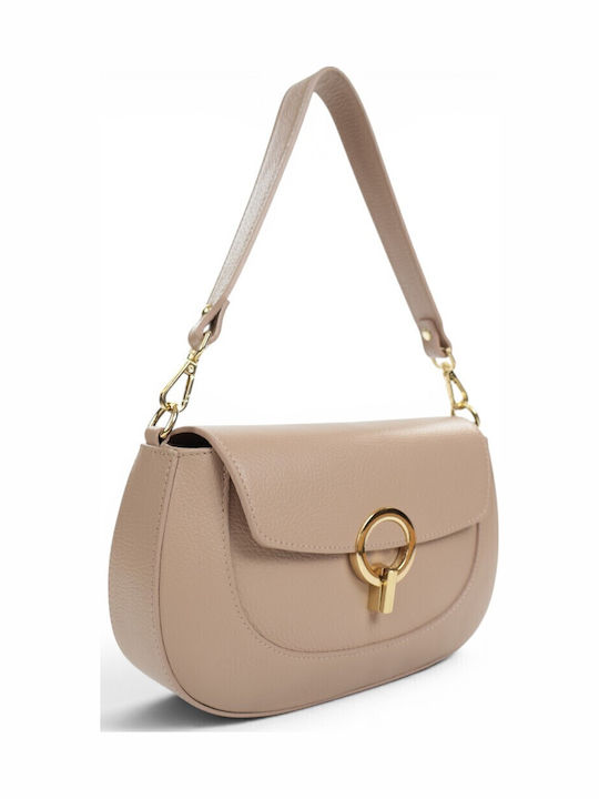 Passaggio Leder Damen Schultertasche Gold