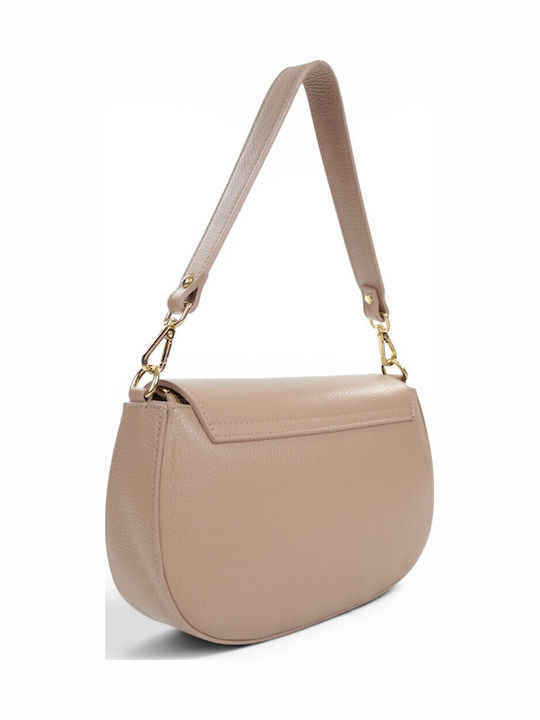Passaggio Leder Damen Schultertasche Gold