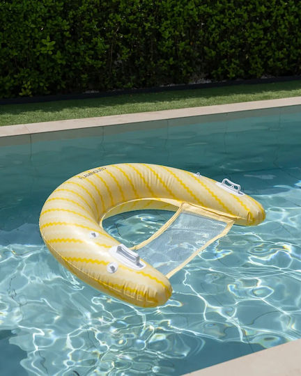 Flamingueo Σωσίβιο Swimtrainer με Διάμετρο 125εκ. και Σκίαστρο Κίτρινο