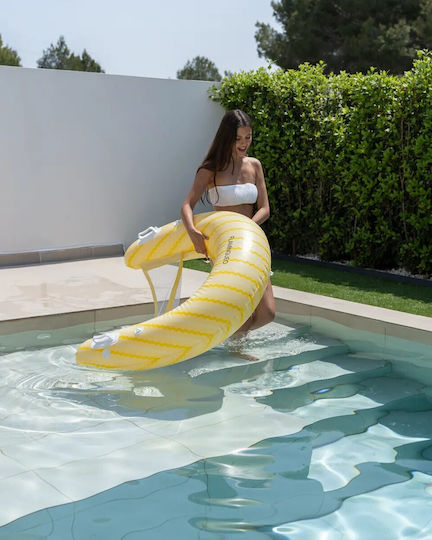Flamingueo Σωσίβιο Swimtrainer με Διάμετρο 125εκ. και Σκίαστρο Κίτρινο