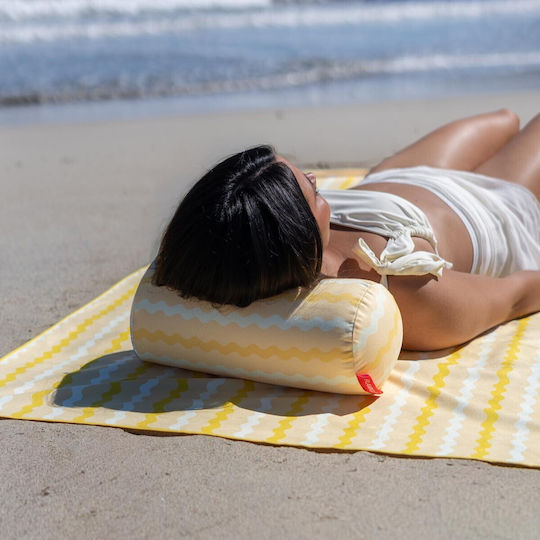 Flamingueo Inflatable Camping Pillow Yellow 36x16cm