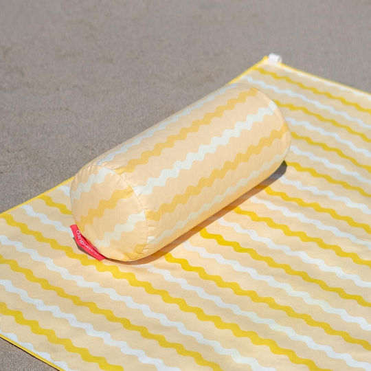 Flamingueo Inflatable Camping Pillow Yellow 36x16cm