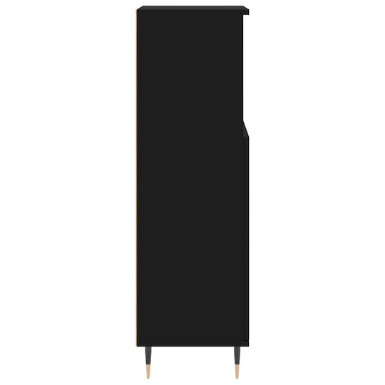 vidaXL Waschtisch ohne Waschbecken L30xB30xH100cm Schwarz