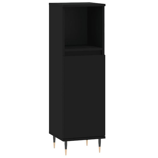 vidaXL Waschtisch ohne Waschbecken L30xB30xH100cm Schwarz