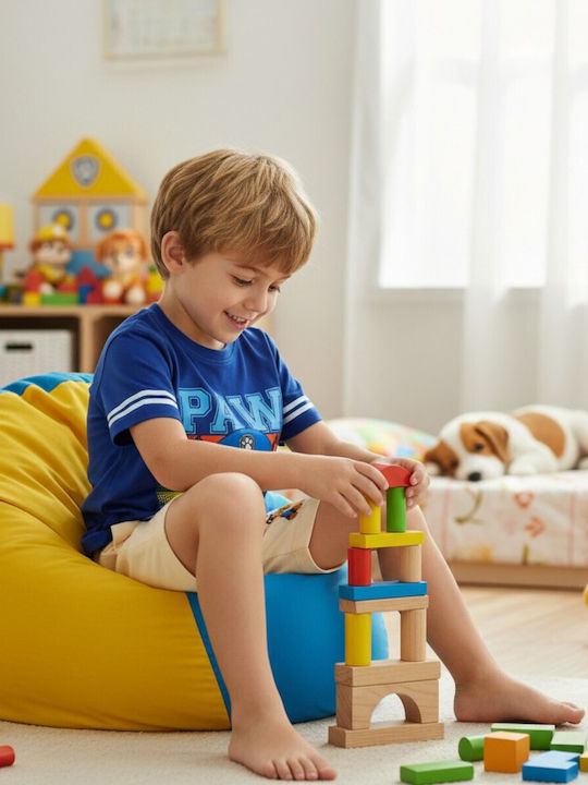 Set Pentru Copii Cu Pantaloni Scurți Vară 2 Bucăți Albăstru Paw Patrol