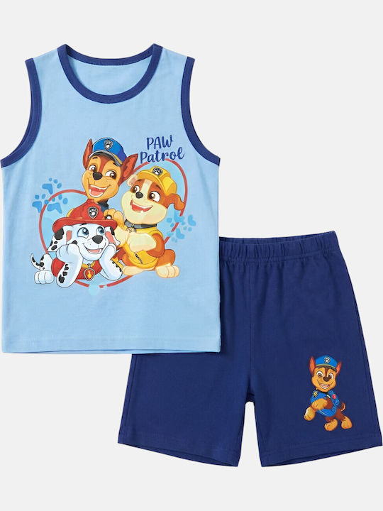 Kids Set with Shorts Summer 2 Pieces Blue Paw Patrol