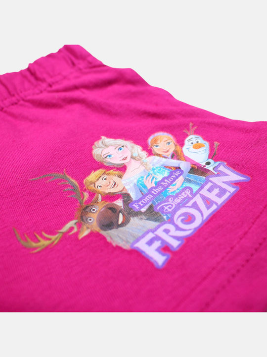 Παιδικό Σετ με Σορτς Καλοκαιρινό 2τμχ Ροζ Frozen