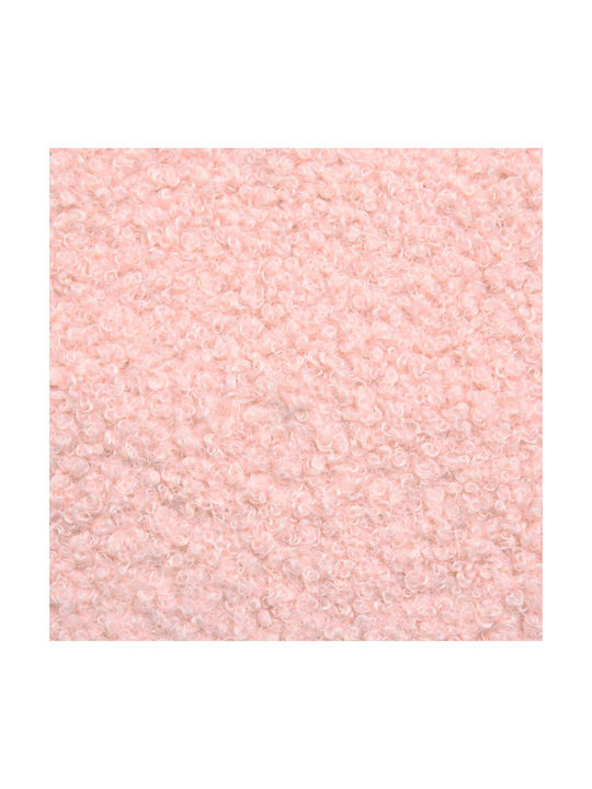 Fabric Upholstered Footstool Pink 55x35x41cm