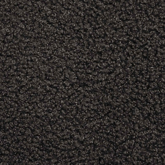 Fabric Upholstered Black Footstool 55x35x41cm