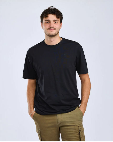 Herren Kurzarm Pinewood T-shirt 3er Pack Farbe Grau Meliert Pine Schwarz Größe M