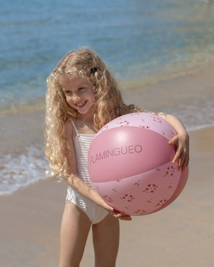 Φουσκωτή Ροζ Μπάλα Θαλάσσης 35cm Διαμέτρου Pinky Flamingueo
