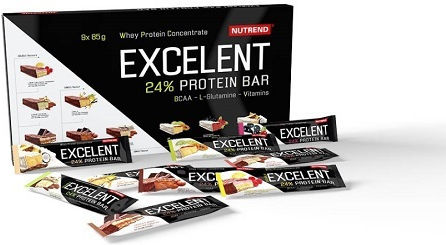 Nutrend Excelent Μπάρα με 24% Πρωτεΐνη & Γεύση Strawberry Cake 85gr