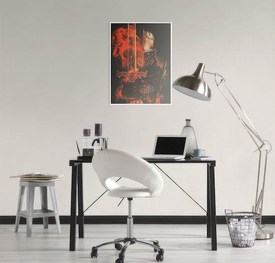 Gaming Poster Dark Souls Iii Gm2365 40cm X 50cm Κορνίζα Φυσικό Ξύλου Μπεζ