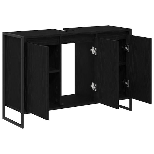vidaXL Countertop without Sink L90xW30xH60cm Black Beech