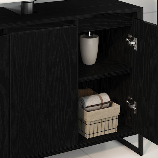 vidaXL Countertop without Sink L90xW30xH60cm Black Beech