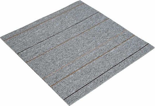 vidaXL Set Plastikböden mit 4 Fliesen M50xP50cm Grau