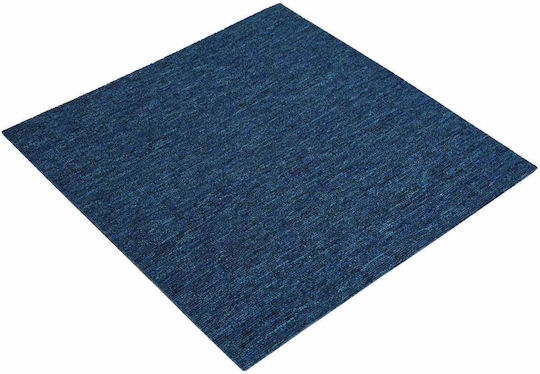 vidaXL Set Plastic Floor with 4 Tiles L50xW50cm Blue