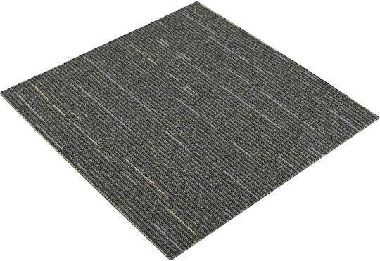 vidaXL Set Plastic Floor with 4 Tiles L50xW50cm Green