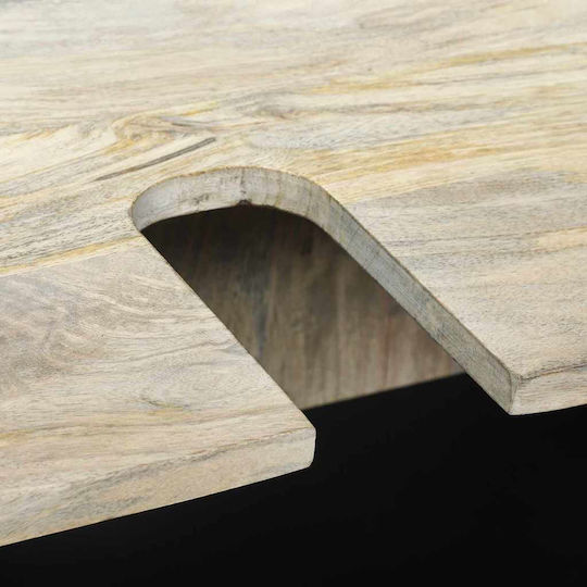vidaXL Шкаф със Мивка, Огледало & Колона Д38xШ33xВ160см Walnut