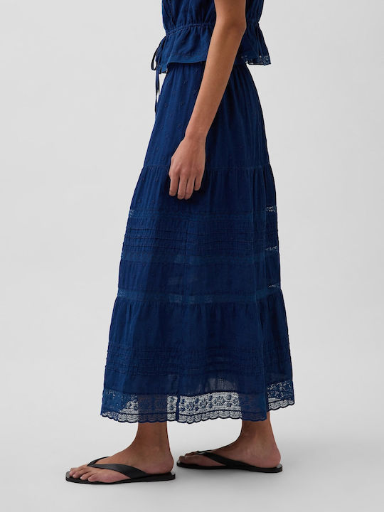 Maxi Damenröck Mittlere Indigo