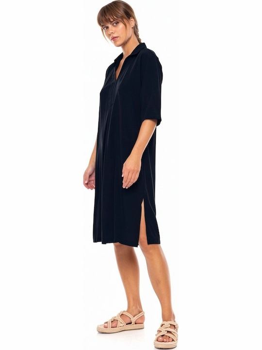 Pink Label Damen Kaftan Bademode Yacht Blau