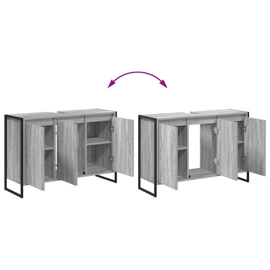 vidaXL Waschtisch ohne Waschbecken L90xB30xH60cm Sonoma