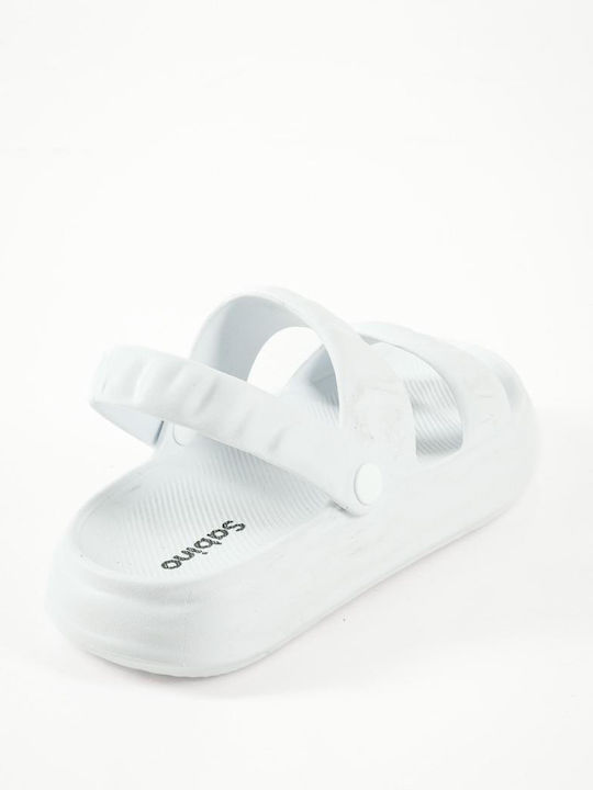 Flip Flops In Sandal Style In White Colour