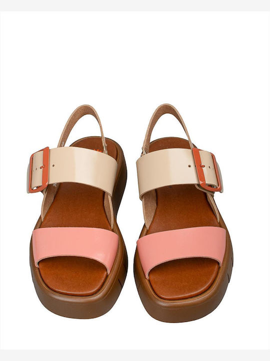 Flache Sandalen Für Damen Flatforms Beiges