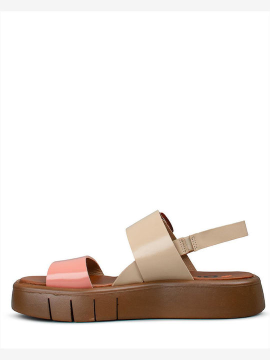 Flache Sandalen Für Damen Flatforms Beiges