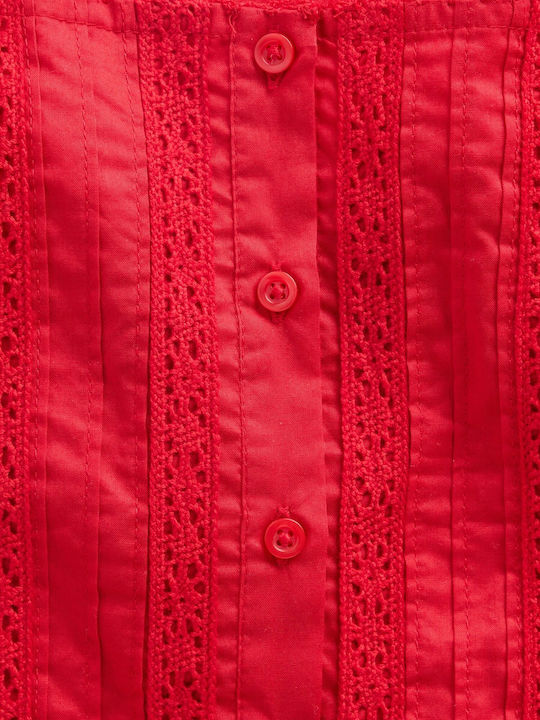 Kinderkleid Ärmellos Modern Rote